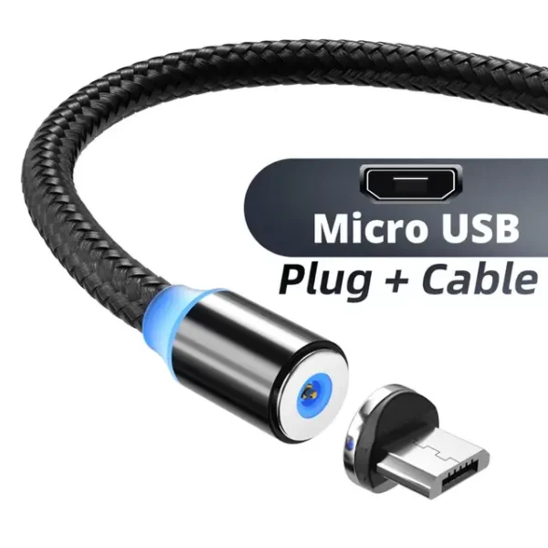 Магнитный зарядный кабель FONKEN Micro USB, USB Type-C, для XIaomi, Huawei, Samsung, Iphone 11pro Max | AliExpress