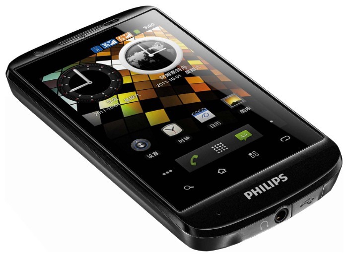 Philips W626: вид сбоку