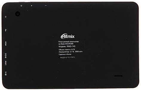 Ritmix RMD-745 Таблетка: Назад