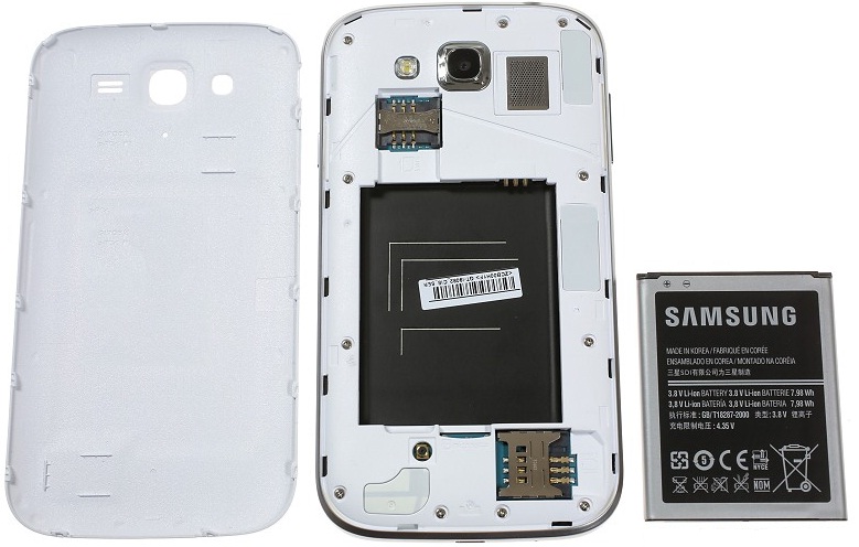 Samsung Galaxy Grand: аккумуляторный отсек