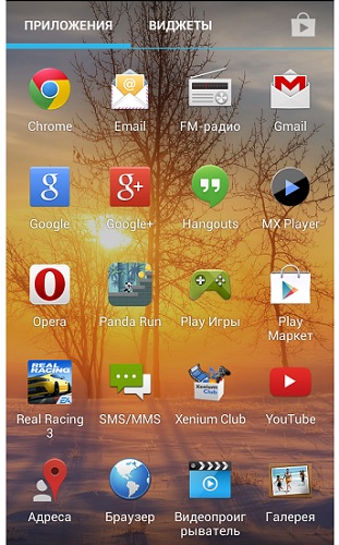 меню, интерфейс Philips Xenium W6610