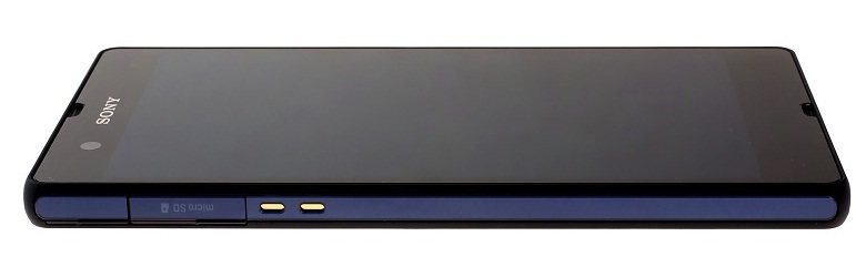 Sony Xperia Z: левая сторона